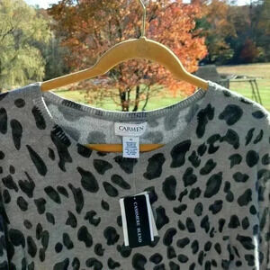 NWT Carmen Marc Valvo Cashmere Blend Lightweight Sweater Dress, Size XL 🔥